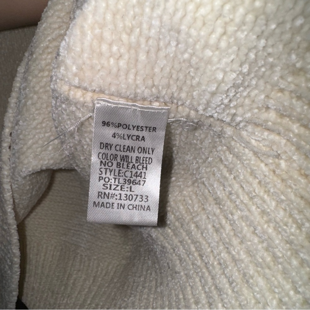 Umgee Off-the-Shoulder Cream Sweater - Picture 5 of 14